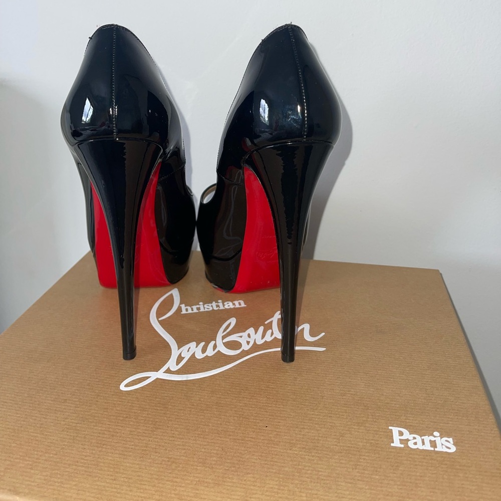 Christian Louboutin Lady Peep Toe Pump Heels